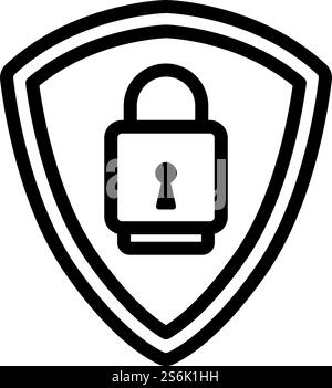 Data Security Icon. Editable Bold Outline With Color Fill Design ...