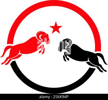 Rams head logo design icon Stock Vector Image & Art - Alamy