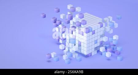 Technology, data transfer, database, generative ai, LLM, large language model, API, data integration, transaction concept Stock Photo