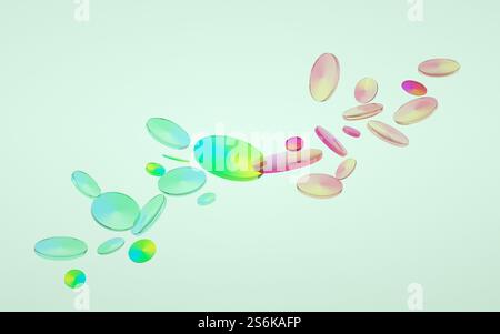Technology, data transfer, database, generative ai, LLM, large language model, API, data integration, transaction concept Stock Photo