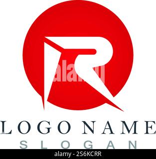R Letters Logos Icons Stock Vector