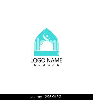 Mosque icon vector Illustration design template Stock Vector