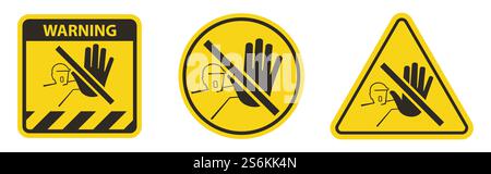 Do Not Touch,No Acces Sing Isolate On White Background Stock Vector