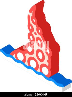 octopus tentacles isometric icon vector. octopus tentacles sign. isolated symbol illustration. octopus tentacles isometric icon vector illustration Stock Vector