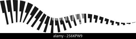 Piano vector ilustration flat design template Stock Vector