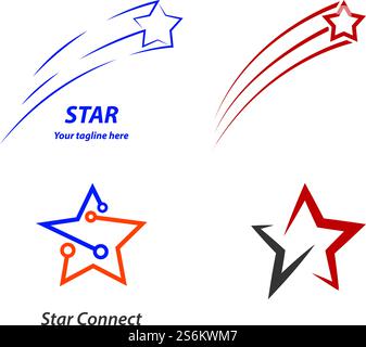 Star Logo illustration vector design Stock Vector