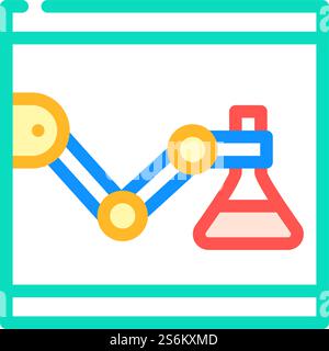 laboratory robot icon color illustration Stock Vector Image & Art - Alamy