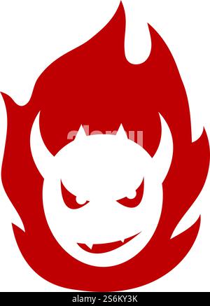 Devil logo ilustration vector template Stock Vector