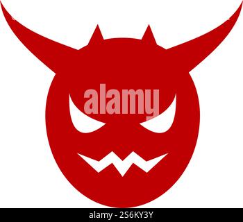 Devil logo ilustration vector template Stock Vector