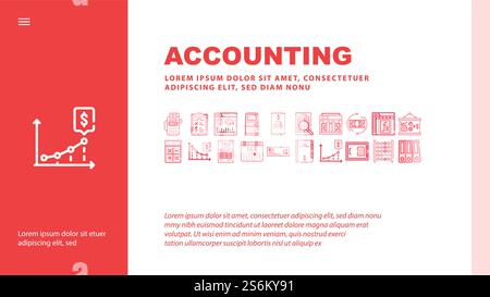Museum Exhibits And Excursion Landing Web Page Header Banner Template Vector. Museum Cctv And Audio Guide, Coins And Skull, Dinosaur Egg And Meteorite, Statue And Pottery Illustration. Museum Exhibits And Excursion Landing Header Vector Stock Vector