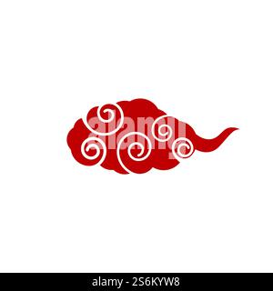 chinese clouds logo vector illustration template Stock Vector