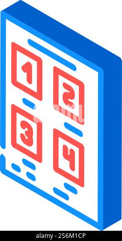 storyboard video production isometric icon vector. storyboard video production sign. isolated symbol illustration. storyboard video production isometric icon vector illustration Stock Vector