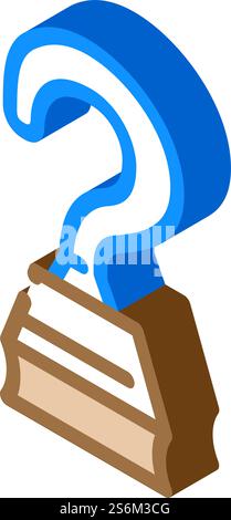 hook hand pirate isometric icon vector. hook hand pirate sign. isolated symbol illustration. hook hand pirate isometric icon vector illustration Stock Vector