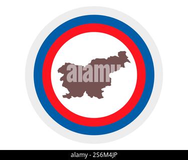flag and map of Slovenia on white background Stock Photo - Alamy