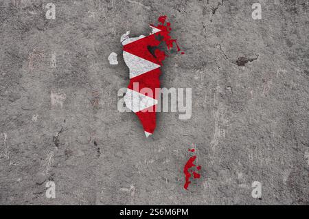 Flag of Bahrain on weathered concrete Stock Photo - Alamy