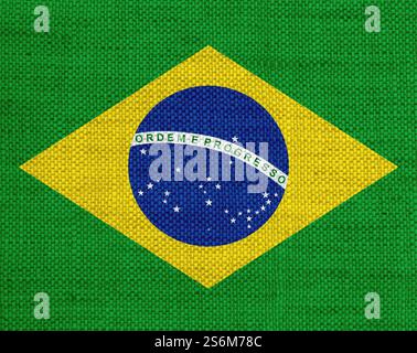 Flag on old linen Stock Photo - Alamy
