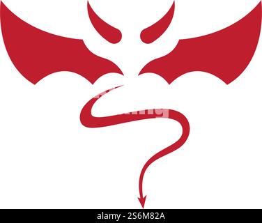 Devil logo ilustration vector template Stock Vector