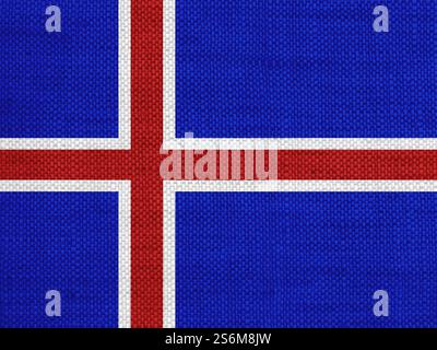 Flag on old linen Stock Photo - Alamy