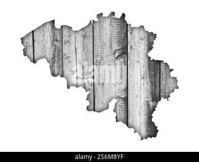 Map of Belgium on texture Stock Photo - Alamy