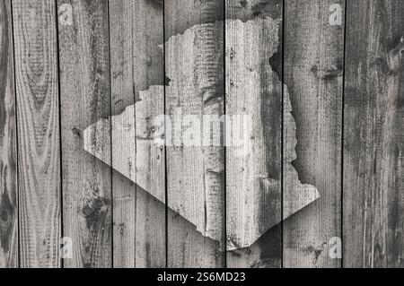Map of Algeria on weathered wood Stock Photo - Alamy