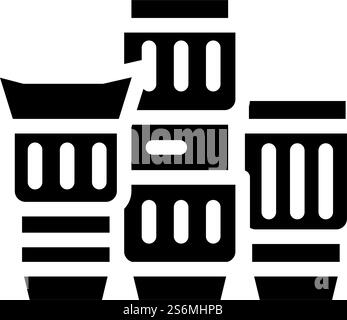 processing video quality glyph icon vector. processing video quality ...