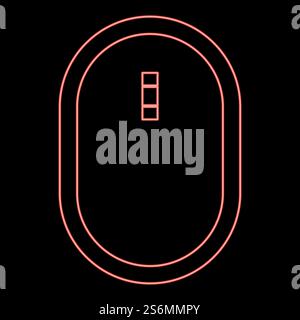 Neon video camera red color vector illustration flat style light image. Neon video camera red color vector illustration flat style image Stock Vector