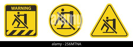 Symbol No Reaching label Stock Vector