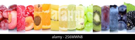 fruits fruit fruit group collection orange berries cherries Stock Photo