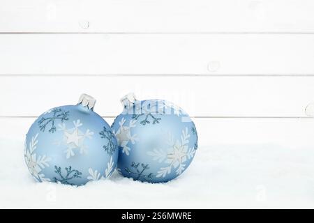 Christmas Christmas card card wood background Christmas balls baubles decoration Stock Photo