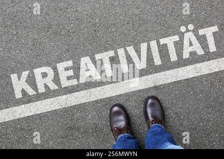 creativity creative thinking idea ideas success successful businessman business concept innovation Stock Photo