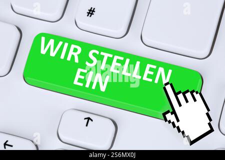 work job online job jobs search on the internet apply for a job Stock Photo
