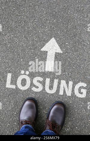 Business concept with solution for problem Success successful Stock Photo