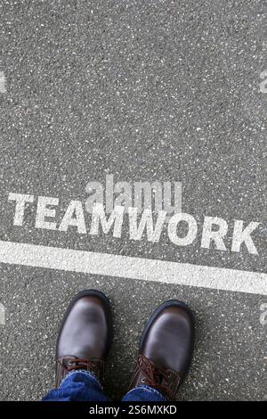 Teamwork Team working together Business concept Work Success Stock Photo