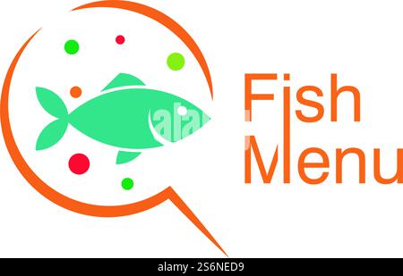 Fish logo,fish menu ilustration vector template Stock Vector