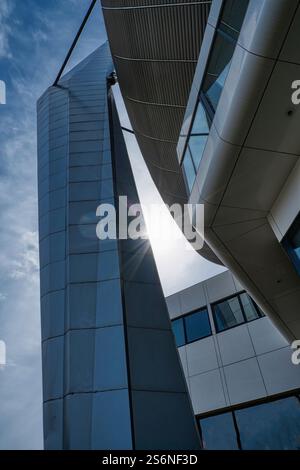 Detail of a soccer stadium in Eindhoven Stock Photo