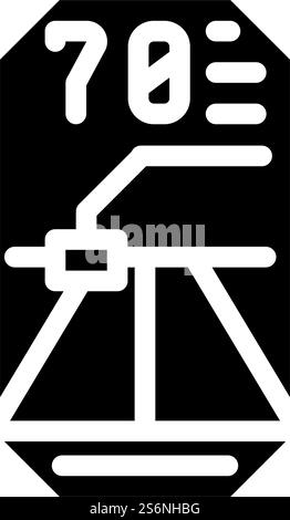 road lidar viewfinder line icon vector illustration Stock Vector Image ...