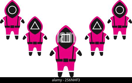 Game character cartoon,avatar illustration vector design Stock Vector