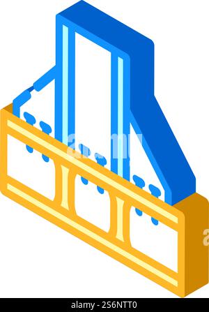 foundation metallic frame icon color illustration Stock Vector Image ...
