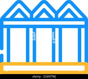 building metallic framework color icon vector illustration Stock Vector ...