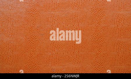 Texture of an old case with orange leather structure Stock Photo