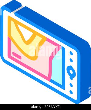 thermal imager device isometric icon vector. thermal imager device sign. isolated symbol illustration. thermal imager device isometric icon vector illustration Stock Vector