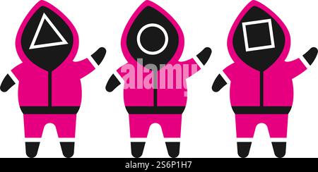 Game character cartoon,avatar illustration vector design Stock Vector