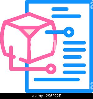 modeling data science color icon vector illustration Stock Vector Image ...