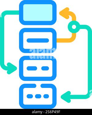 stages of planning color icon vector illustration Stock Vector Image ...