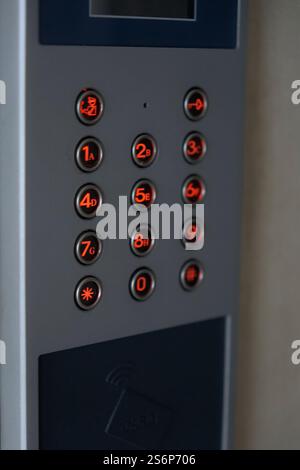 lift elevator keypad Stock Photo - Alamy