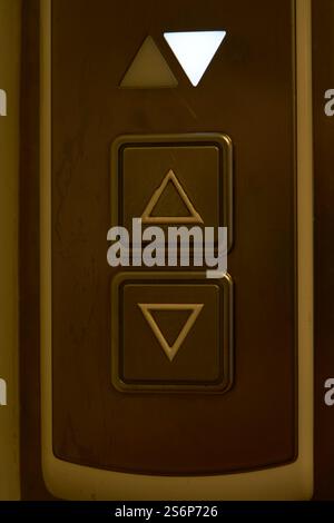 Elevator Control Panel Buttons Essential for user accessibility and navigation in buildings Stock Photo