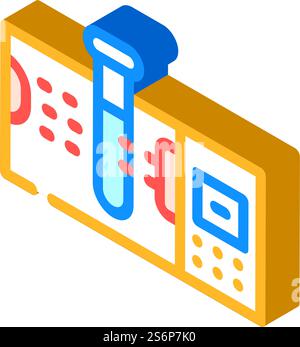 spectrophotometers lab electronic tool isometric icon vector. spectrophotometers lab electronic tool sign. isolated symbol illustration. spectrophotometers lab electronic tool isometric icon vector illustration Stock Vector