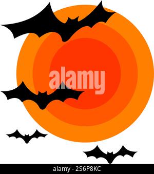 Bat ilustration logo vector template Stock Vector