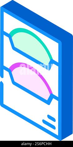 light filters isometric icon vector. light filters sign. isolated symbol illustration. light filters isometric icon vector illustration Stock Vector