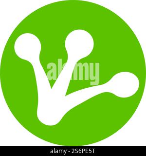 Frog Logo Template vector illustration design Stock Vector